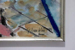 (1970) Gilbert Franklin "Joyce" Abstract Expressionist Gouache on Paper