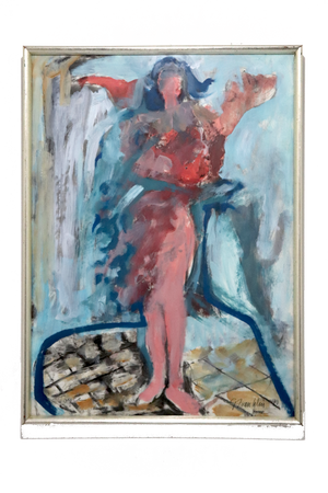 (1970) Gilbert Franklin "Joyce" Abstract Expressionist Gouache on Paper