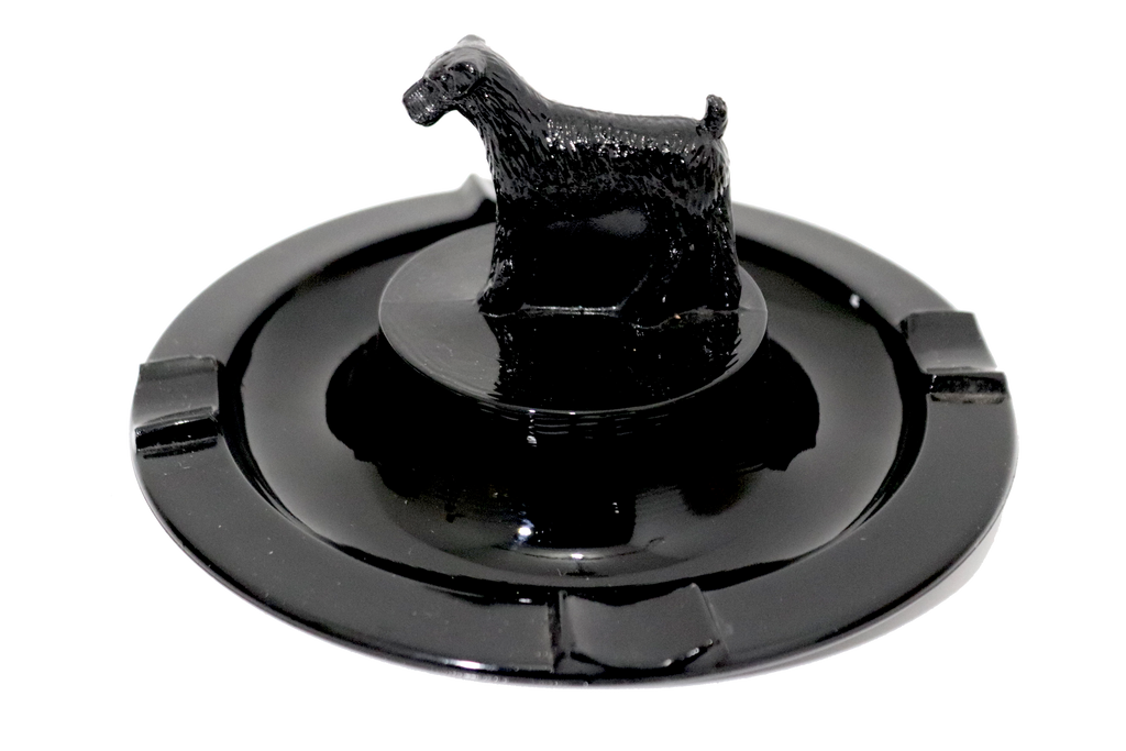 Depression Glass Greensburg Glassworks Black Glass Fox Terrier