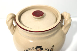 Anthony Wayne Ceramic Crock Bean Pot