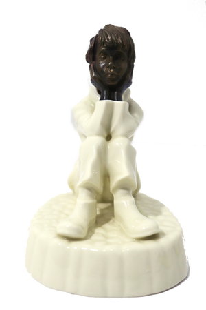 Minton Fine Bone China & Bronze Mounted figurine: Spellbound 1978