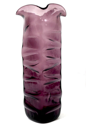 Amethyst Segmented Glass Vase